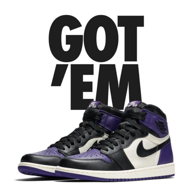 NIKE(ナイキ)の✴ 25 AIR JORDAN 1 RETRO HIGH OG  PURPLE メンズの靴/シューズ(スニーカー)の商品写真