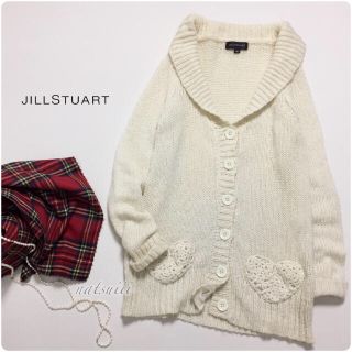 ジルスチュアート(JILLSTUART)のジルスチュアート . ショールカラー ニット カーディガン(カーディガン)