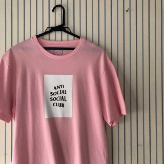 シュプリーム(Supreme)のanti social social club pink tee L(Tシャツ/カットソー(半袖/袖なし))