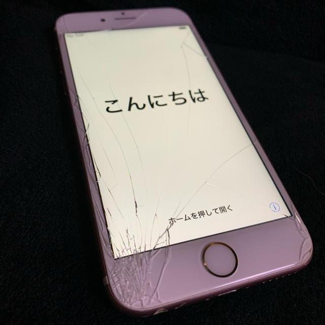 iPhone6s SIMフリー 64G ピンクゴールド 画面割れ