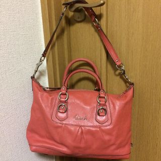 コーチ(COACH)の未使用  COACH コーチ トートバッグ  ショルダーバッグ ピンク(ショルダーバッグ)