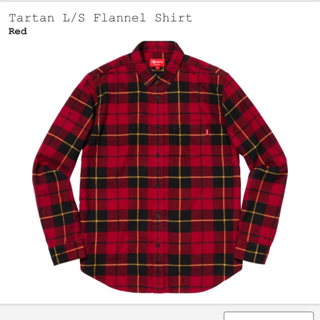 Supreme - Supreme Tartan L/S Flannel Shirt Red L 赤