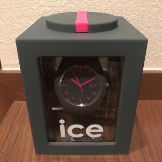 アイスウォッチ(ice watch)のice watch グレー×ピンク(腕時計)