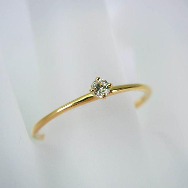 K18イエローゴールド ダイヤモンド リング 号[f268-4]  レディースのアクセサリー(リング(指輪))の商品写真