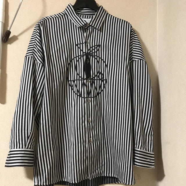 SHAREEF(シャリーフ)のSHAREEF STRIPE L/S BIG SHIRT(White) メンズのトップス(シャツ)の商品写真