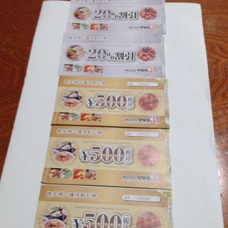 安楽亭株主優待券(レストラン/食事券)