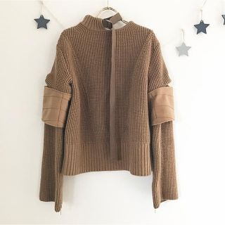 サカイ(sacai)の【ナオ様専用】sacai サカイベルテッドデザインワッフルニット(ニット/セーター)