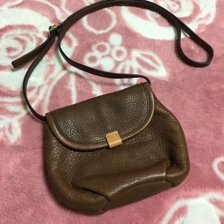 アグ(UGG)のUGG レザー ポシェト bag in bag こげ茶 ダーク(ショルダーバッグ)