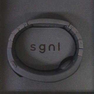 sgnl 骨伝導で通話ができる スマートバンド GENTLE BLACK(その他)