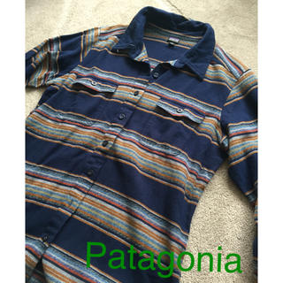パタゴニア(patagonia)のPatagonia パタゴニアシャツ サイズ10 ボーダーシャツ(シャツ/ブラウス(長袖/七分))