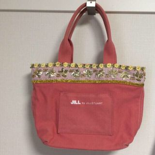 ジルバイジルスチュアート(JILL by JILLSTUART)の最終値下げJILLビジュー刺繍エコバック(エコバッグ)