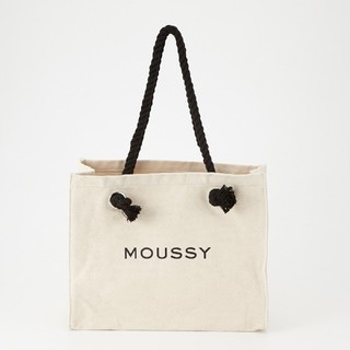 マウジー(moussy)の新品ホワイト MOUSSYスーベニアショッパー 折り畳みラクマパック郵送です。(トートバッグ)