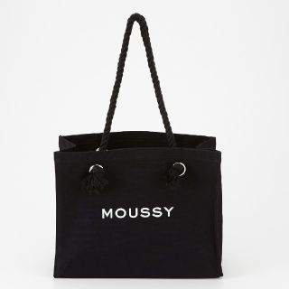 マウジー(moussy)の新品ブラック MOUSSYスーベニアショッパー 折り畳みラクマパック郵送です。(トートバッグ)