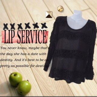 リップサービス(LIP SERVICE)のLIP SERVICE フリンジニット(ニット/セーター)