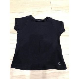 プチバトー(PETIT BATEAU)のPETIT BATEAU 半袖カットソー ネイビー  プチバトー(Ｔシャツ)