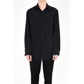 ラッドミュージシャン(LAD MUSICIAN)のラッドミュージシャン 16ss 定番黒無地スタンダードシャツ (シャツ)