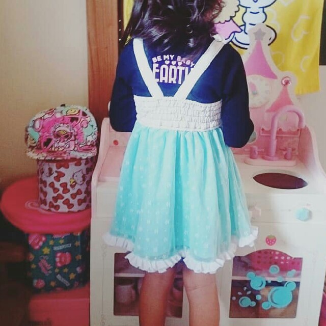 EARTHMAGIC(アースマジック)のワンピース♡ キッズ/ベビー/マタニティのキッズ服女の子用(90cm~)(ワンピース)の商品写真