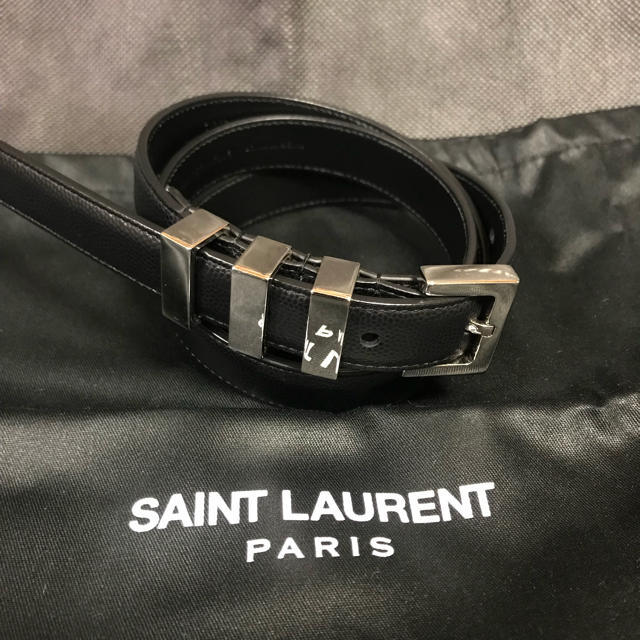 新素材新作 SAINT LAURENT PARIS サンローランパリ ベルト ecousarecycling.com