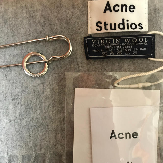 Acne Studios マフラー ストール ライトグレー 大判