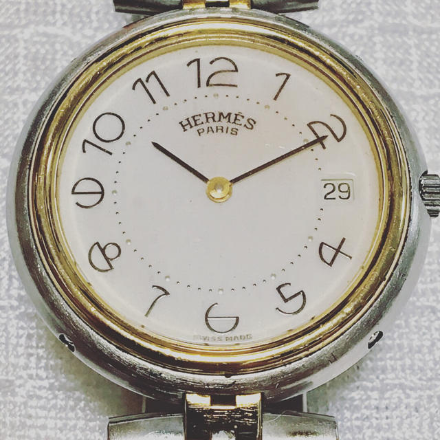 Hermes(エルメス)の《磨き済み》エルメス クリッパー プロフィール ギャランティカード コマ約2cm メンズの時計(腕時計(アナログ))の商品写真
