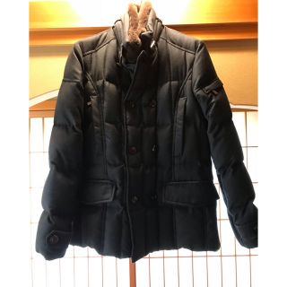 モンクレール(MONCLER)のmoorer ムーレー  siro L ウールカシミヤ ネイビー 46(ダウンジャケット)