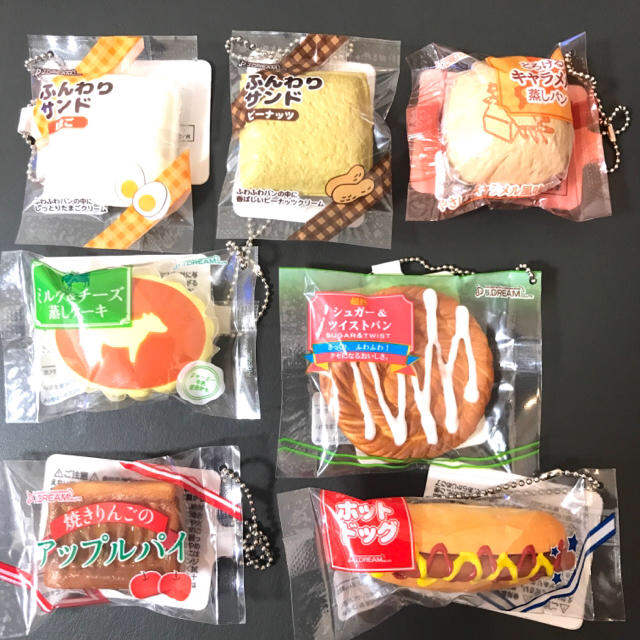 J dream ふわふわ mini パン マスコット キャラメル 蒸しパンの