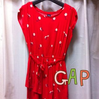 ギャップ(GAP)の送込★新◎GAPkids花柄ワンピ160(ミニワンピース)