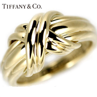 ティファニー(Tiffany & Co.)のTiffany & Co  無地 リング K18 イエローゴールド(リング(指輪))