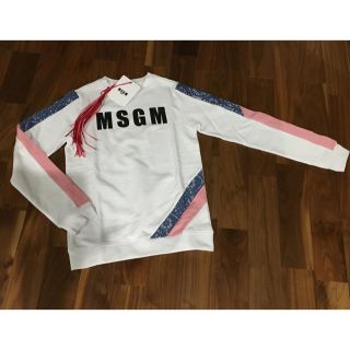 エムエスジイエム(MSGM)の明日までこの価格‼️2018SS✨MSGM ロゴプリントレーススウェット(トレーナー/スウェット)