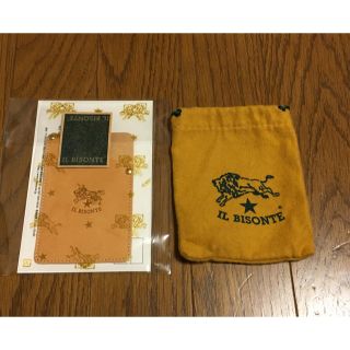 イルビゾンテ(IL BISONTE)の【jam様専用】保存袋のおまけ付き  イルビゾンテ  カードケース  パスケース(名刺入れ/定期入れ)