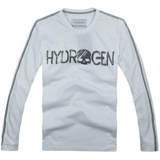 ハイドロゲン(HYDROGEN)の★正規品(16CT7482WH)ハイドロゲンHYDROGEN長袖Tシャツ【L】(Tシャツ/カットソー(七分/長袖))