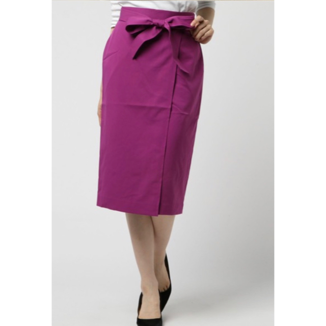 N.Natural beauty basic(エヌナチュラルビューティーベーシック)のピンクタイトスカート レディースのスカート(その他)の商品写真
