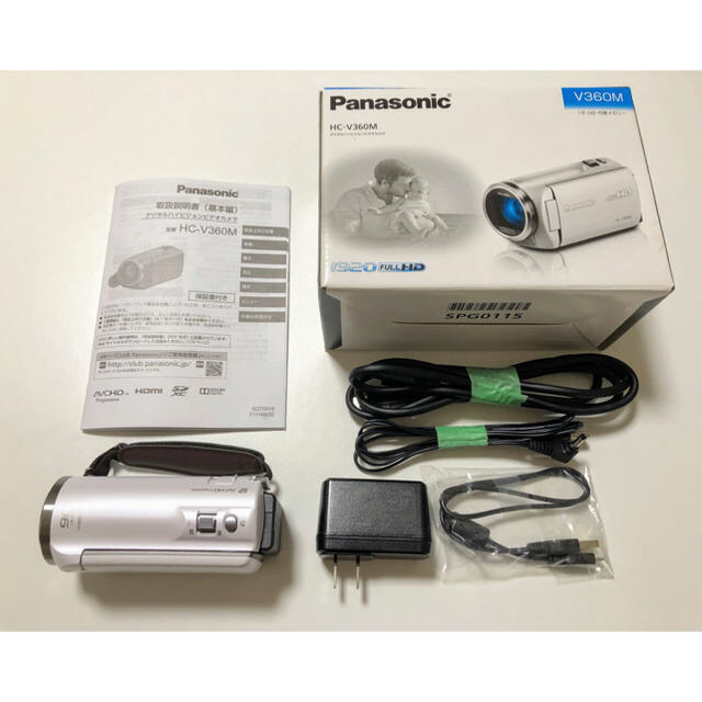 Panasonic - 美品 Panasonic ビデオカメラ HC-V360M パナソニックの通販 by ZEH｜パナソニックならラクマ