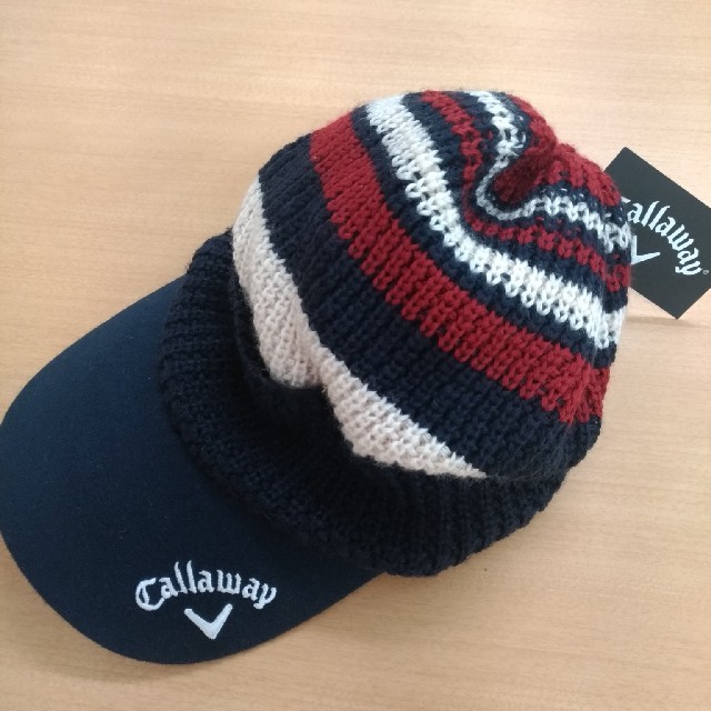 Callaway(キャロウェイ)のまゆさん専用★新品★Callaway ツバ付きニット帽 スポーツ/アウトドアのゴルフ(ウエア)の商品写真