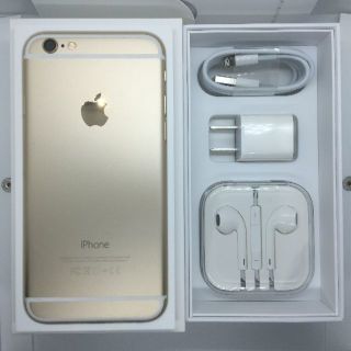 アイフォーン(iPhone)の【美品】 docomo　iPhone6　Gold　64GB　MG4J2J/A(スマートフォン本体)