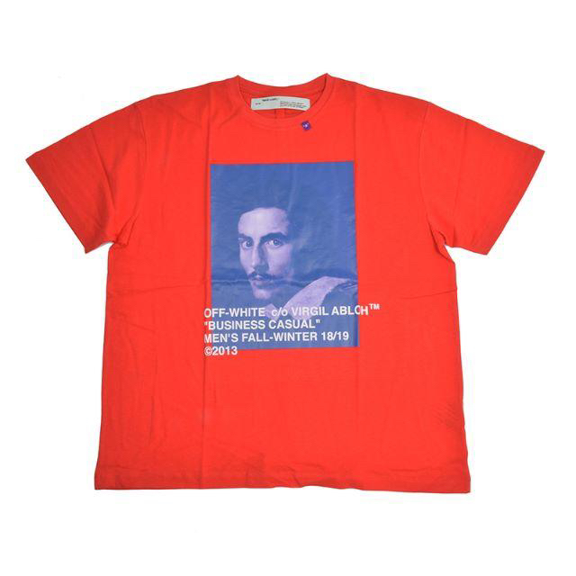 OFF-WHITE(オフホワイト)のOFF-WHITE オフホワイト BERNINI レッド半袖Tシャツ XS メンズのトップス(Tシャツ/カットソー(半袖/袖なし))の商品写真