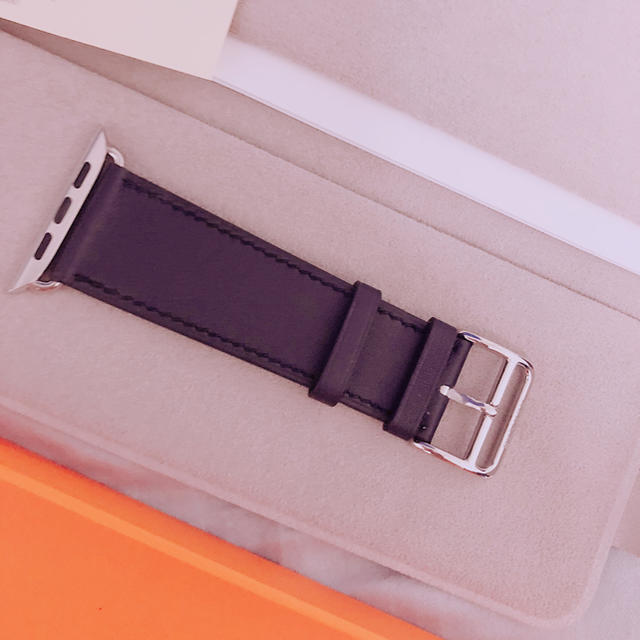 Hermes(エルメス)のApple Watch Hermès ヴォー・スウィフト ブルーインディゴ 44 メンズの時計(腕時計(デジタル))の商品写真