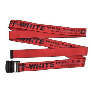 オフホワイト(OFF-WHITE)のOFF-WHITE オフホワイト INDUSTRIAL BELT レッドベルト (ベルト)