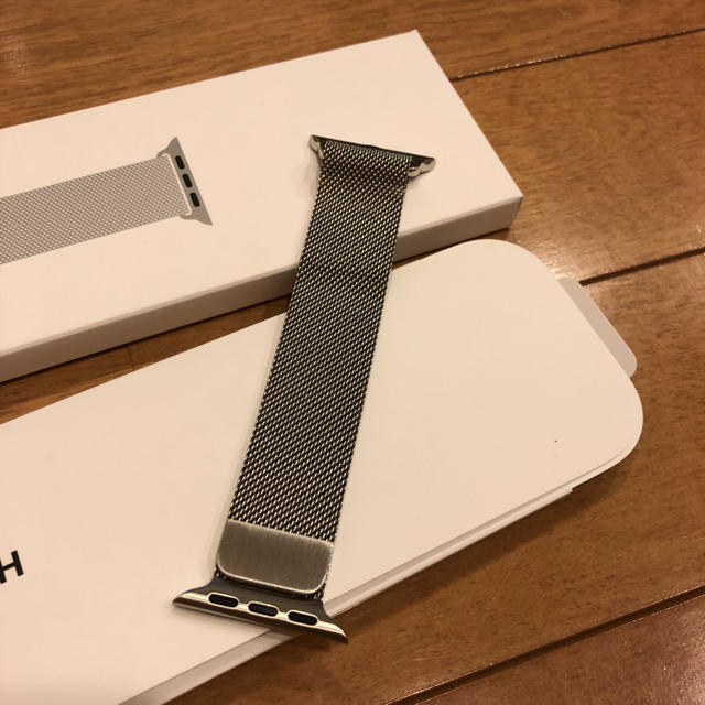 Apple Watch(アップルウォッチ)の【おひさまさん専用】アップルウォッチ 38mmケース用 ミラネーゼループ メンズの時計(金属ベルト)の商品写真