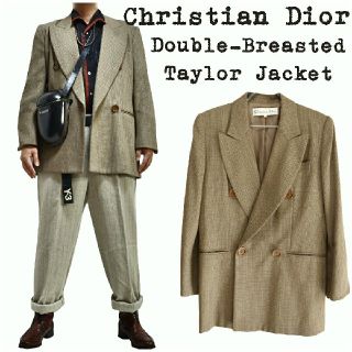 クリスチャンディオール(Christian Dior)の★定価約¥35万★Christian Dior★ダブルブレストジャケット★レトロ(テーラードジャケット)