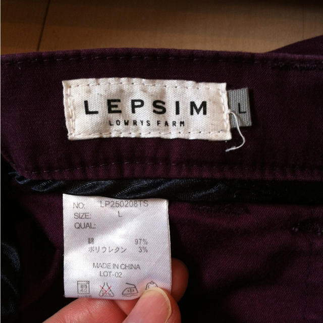 LEPSIM(レプシィム)のLEPSIM ストレッチパンツ レディースのパンツ(カジュアルパンツ)の商品写真