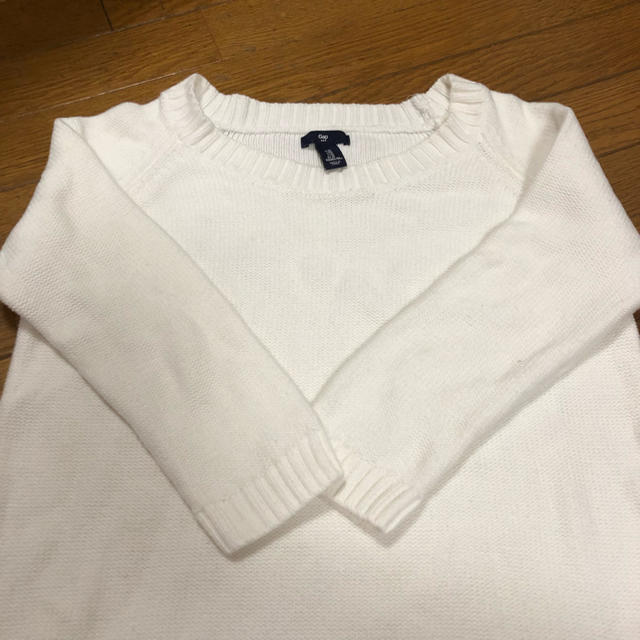 GAP(ギャップ)のGAP コットン100%秋にぴったり爽やか白のセーター レディースのトップス(ニット/セーター)の商品写真