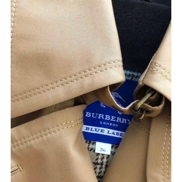 BURBERRY BLUE LABEL(バーバリーブルーレーベル)の【新品未使用】バーバリーブルーレーベル トレンチコート　36 レディースのジャケット/アウター(トレンチコート)の商品写真