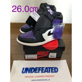 ナイキ(NIKE)のNIKE AIR JORDAN 1  エアージョーダン1 紫(スニーカー)