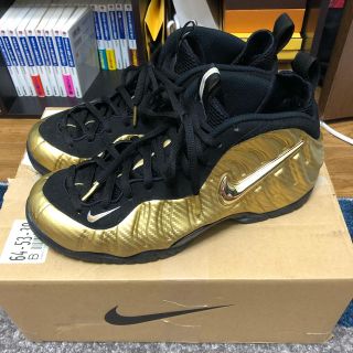 ナイキ(NIKE)のnike air form posite pro ゴールド ポジット プロ(スニーカー)