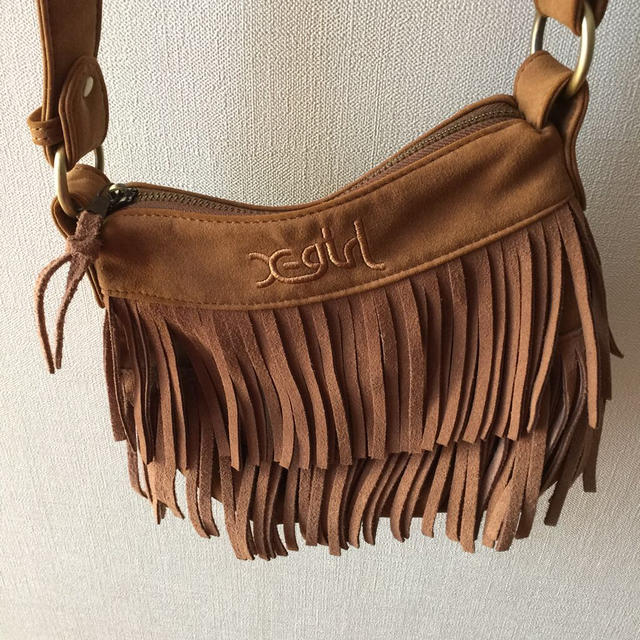 X-girl(エックスガール)の fringe shoulder bag レディースのバッグ(ショルダーバッグ)の商品写真