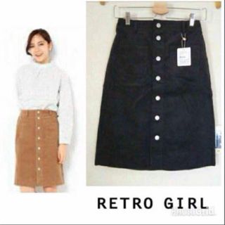 レトロガール(RETRO GIRL)の新品♡RETRO GIRL♡レトロガール♡ミディ丈スカート(ひざ丈スカート)