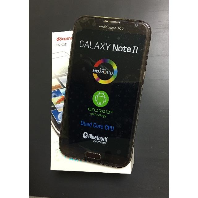 NTTdocomo(エヌティティドコモ)のdocomo GALAXY Note2 SC-02E スマホ/家電/カメラのスマートフォン/携帯電話(スマートフォン本体)の商品写真