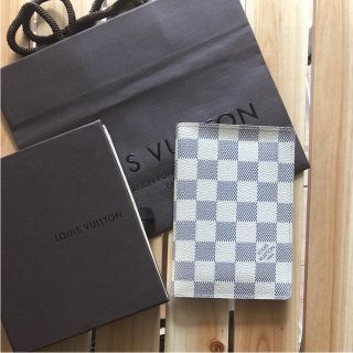 ルイヴィトン(LOUIS VUITTON)の正規品ルイヴィトン ダミエ パスポートケース手帳カバーLOUIS VUITTON(パスケース/IDカードホルダー)