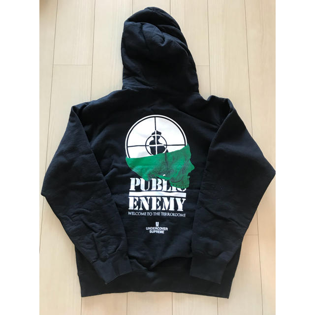 SUPREME undercover public enemy パーカー 黒 L